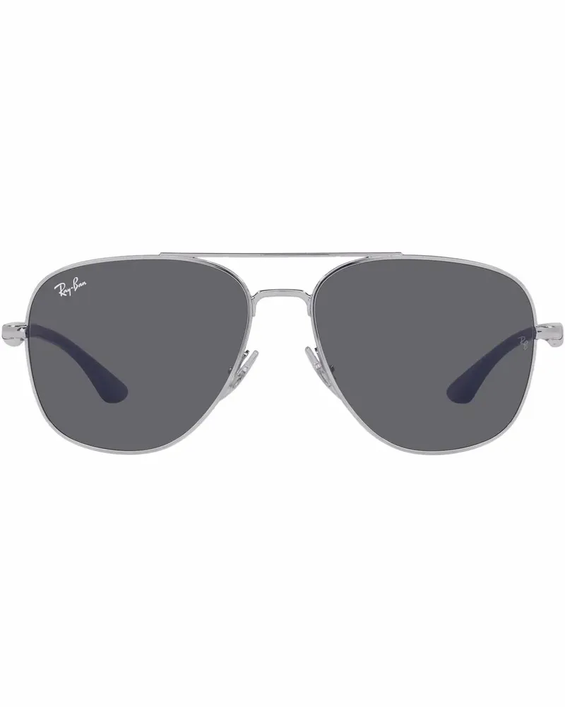 Ray Ban Eckige Pilotenbrille - Silber Silber