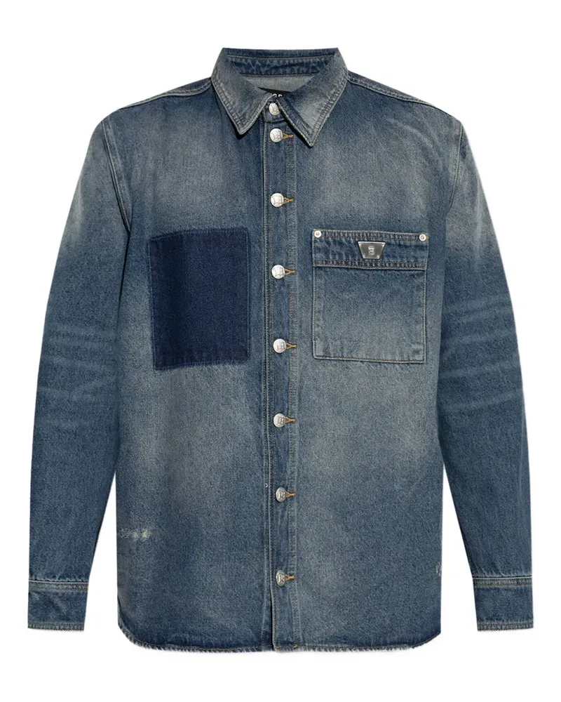 MISBHV Jeanshemd mit Patch - Blau Blau