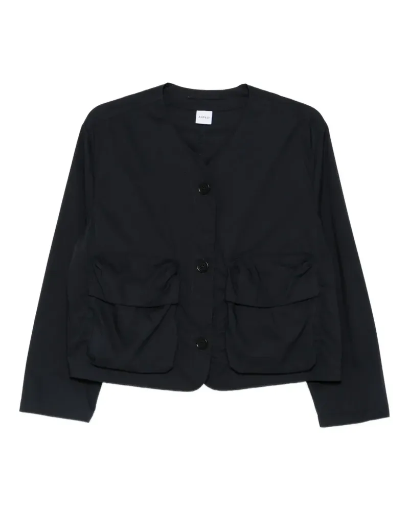 ASPESI Jacke mit Klappentaschen - Blau Blau