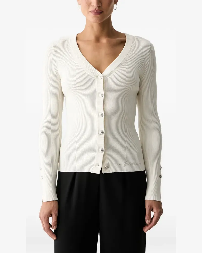 Guess Gerippter Cardigan mit Knöpfen - Nude Nude