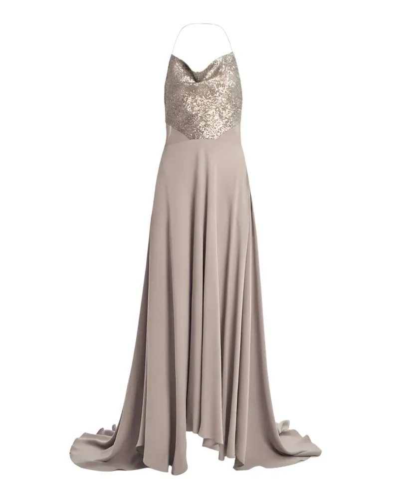 Irina Schrotter Seyan Maxikleid mit Pailletten - Grau Grau
