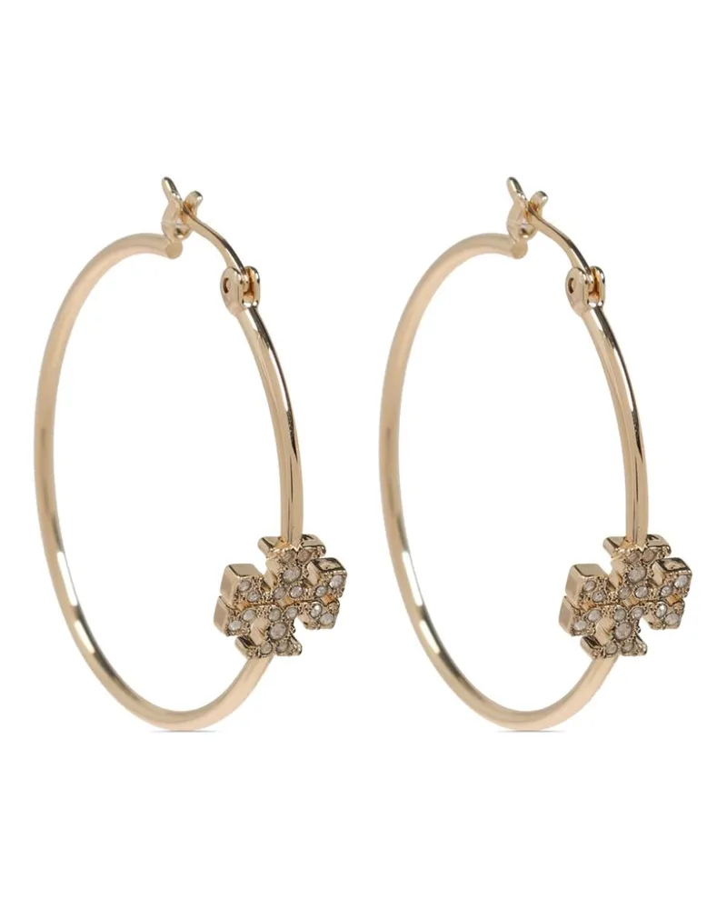 Tory Burch Ohrstecker mit Logo - Gold Gold