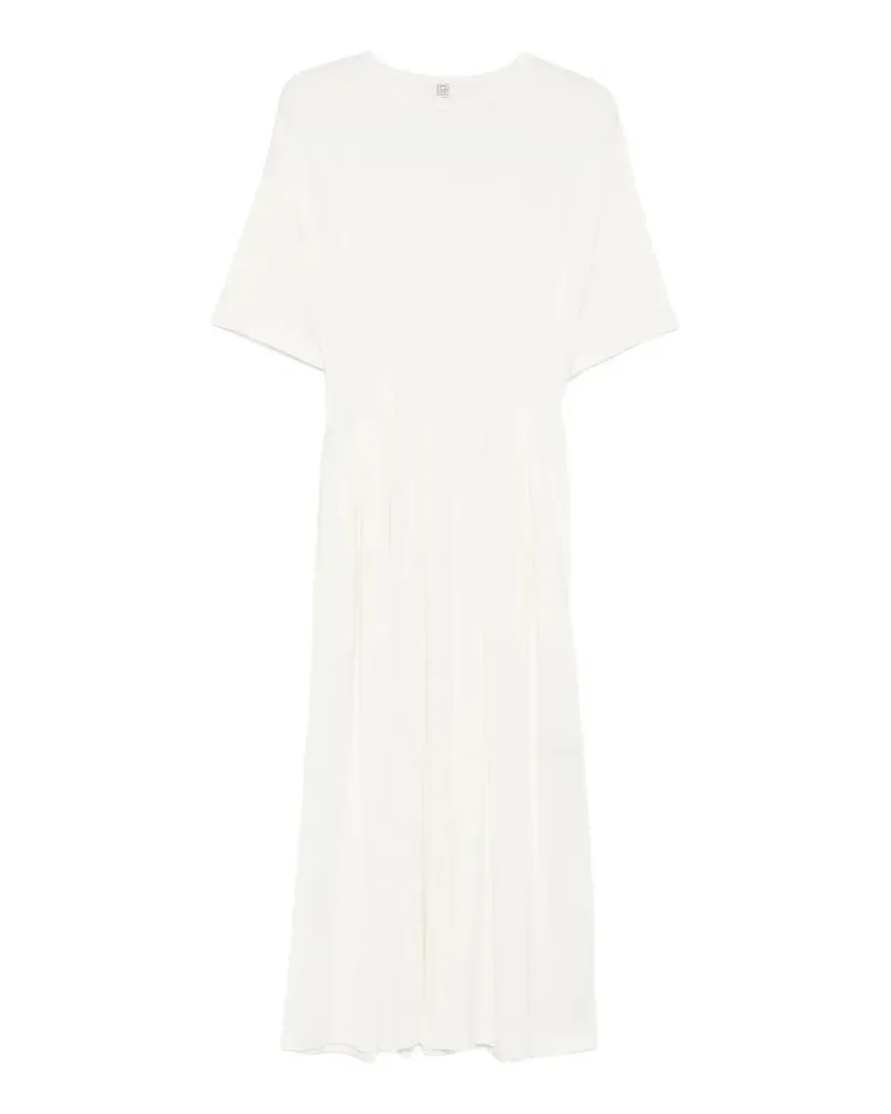 Totême crew-neck midi dress - Weiß Weiß