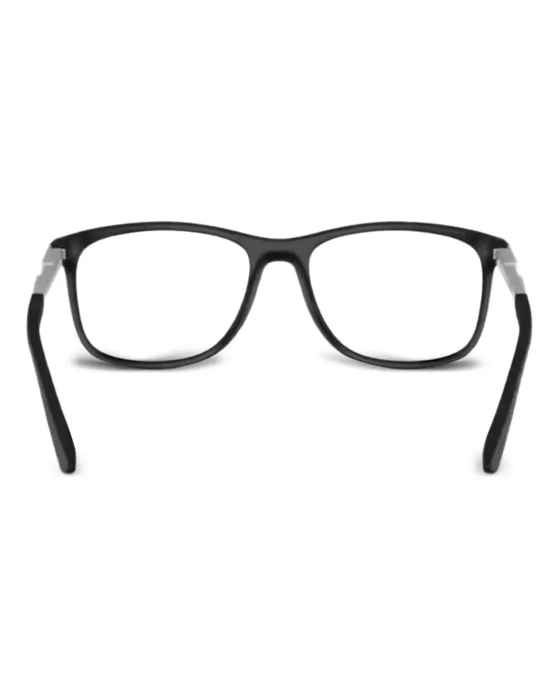 Emporio Armani Brille mit eckigem Gestell - Schwarz Schwarz