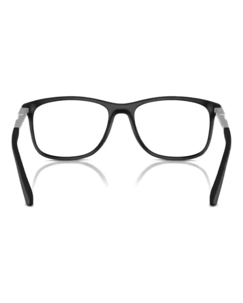 Emporio Armani Brille mit eckigem Gestell - Schwarz Schwarz