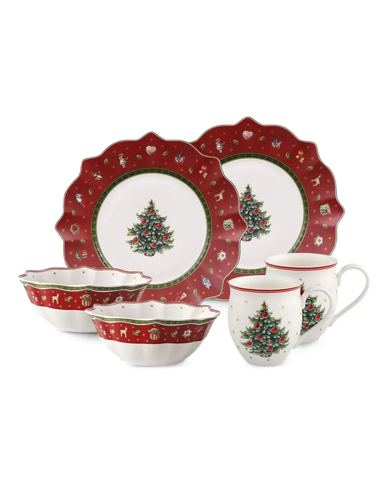 Villeroy & Boch Christmas Frühstück mit Rüschensaum - Weiß Weiß