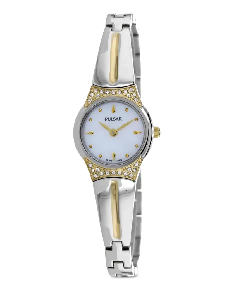 Pulsar Classic Armbanduhr mit Kristallverzierung 20mm - Weiß Weiß