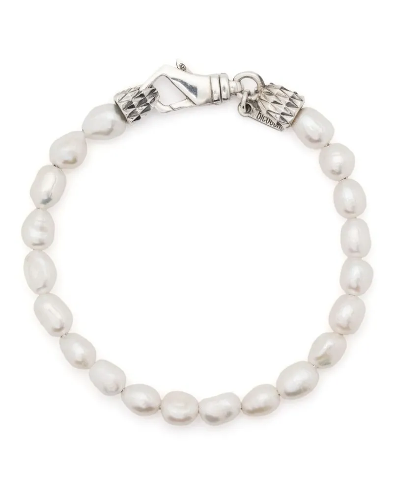 Emanuele Bicocchi Armband mit Barockperlen - Silber Silber