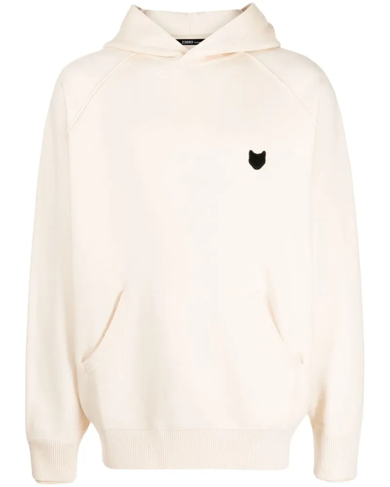 SONGZIO Hoodie mit Panther-Stickerei - Nude Nude