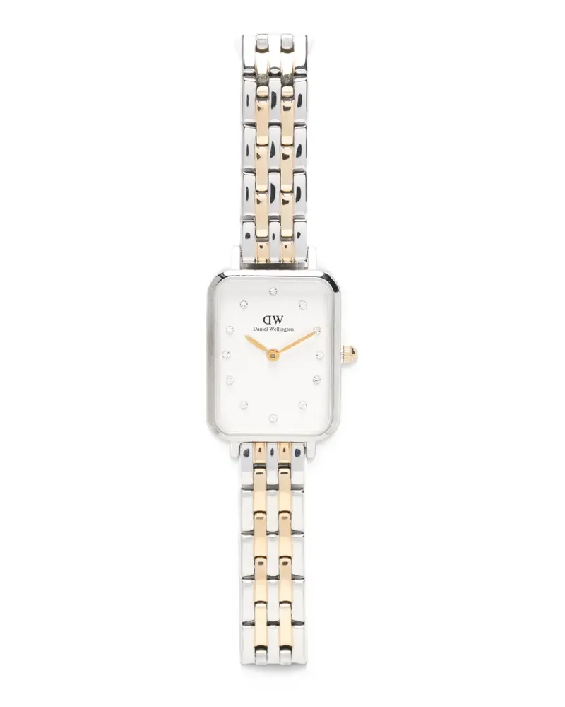 Daniel Wellington Quadro Lumine Link Armbanduhr 20mm - Weiß Weiß