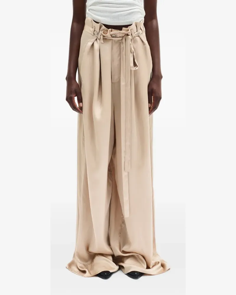 Ann Demeulemeester Odit Hose mit weitem Bein - Nude Nude
