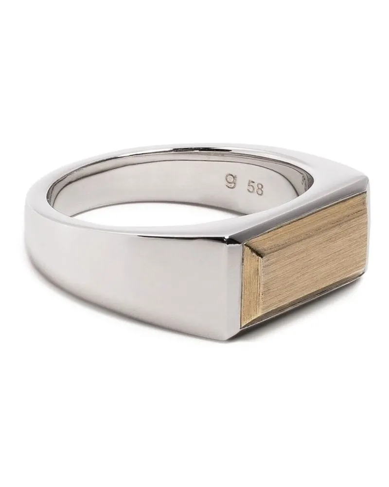 Tom Wood Eckiger Peaky Ring - Silber Silber