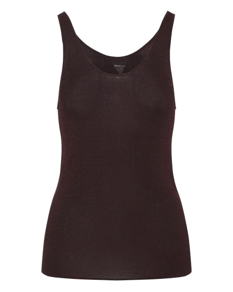 FRANKIE Shop textured vest top - Braun Braun