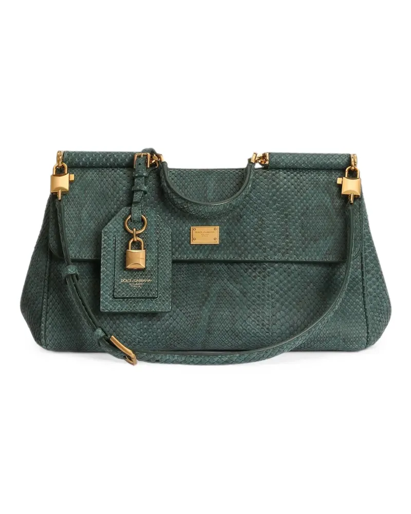 Dolce & Gabbana medium My Sicily handbag in python - Grün Grün