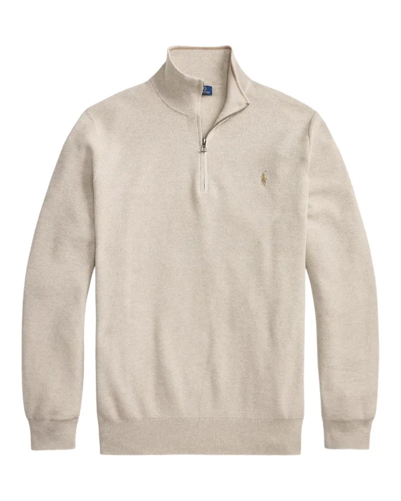 Ralph Lauren Pullover mit Reißverschluss - Nude Nude