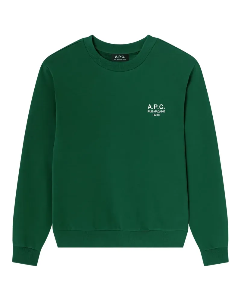 A.P.C. Rue Madame Paris Sweatshirt - Grün Grün