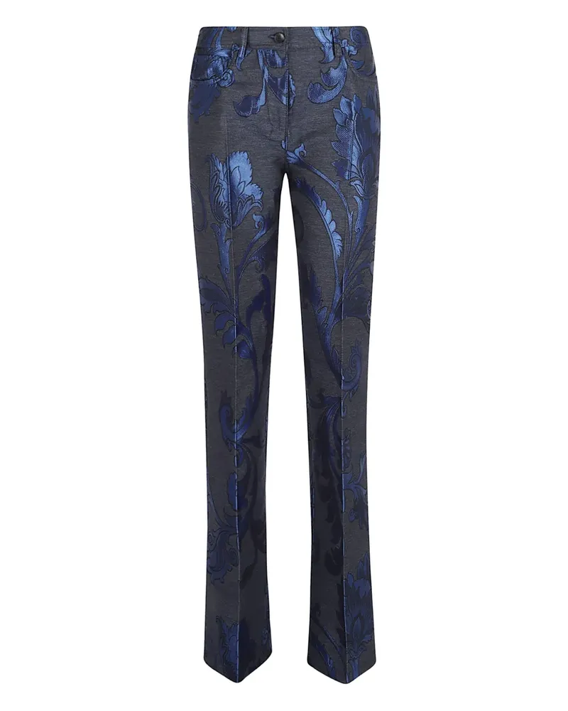 Etro Jeans mit Damask-Print - Blau Blau