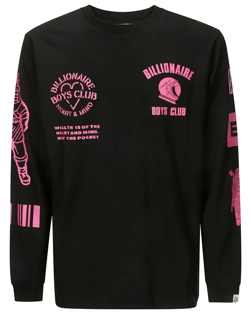 Billionaire Boys Club Sweatshirt mit Logo-Print Schwarz