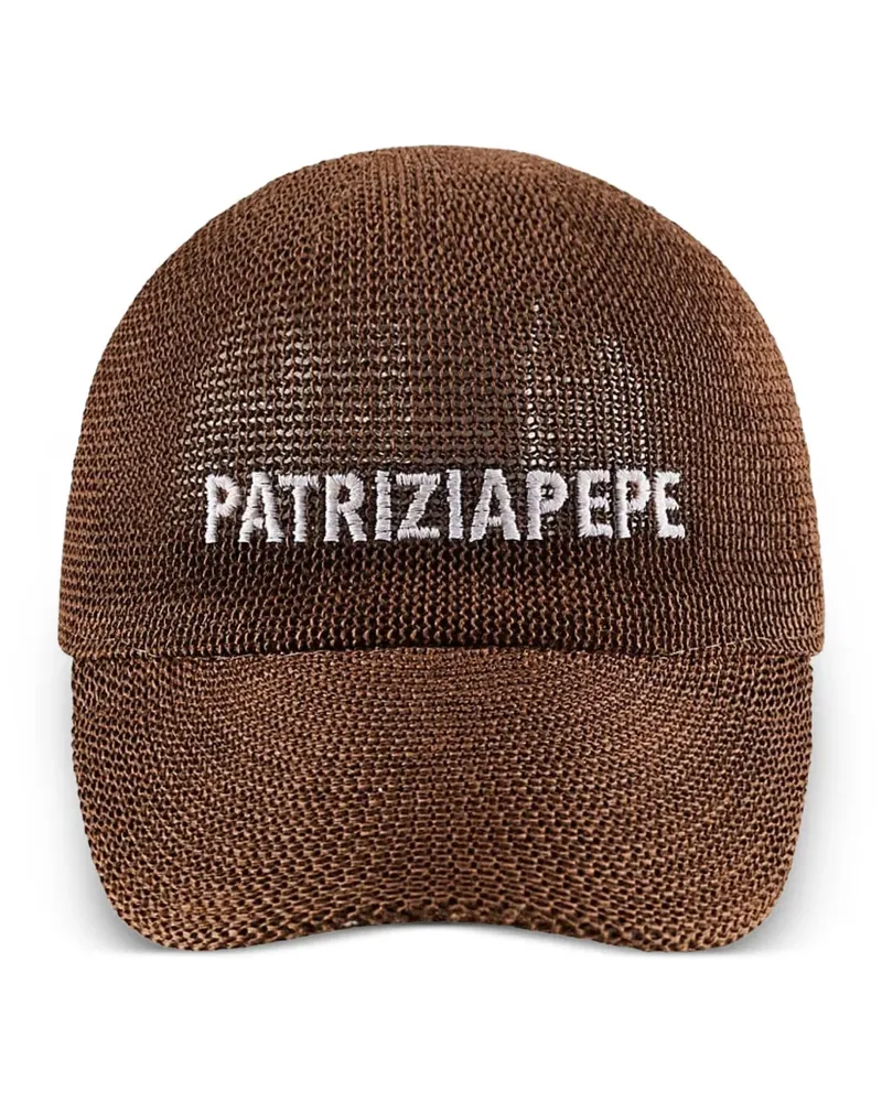 Patrizia Pepe Gewebte Baseballkappe - Braun Braun