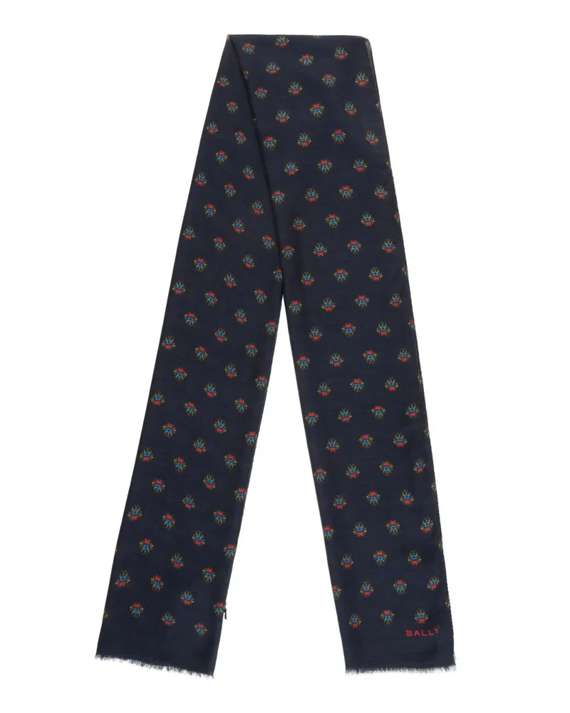 Bally Schal mit durchgehendem Print - PEACOAT 50 Peacoat