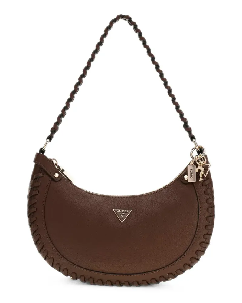 Guess Petra whipstitch-trim shoulder bag - Braun Braun