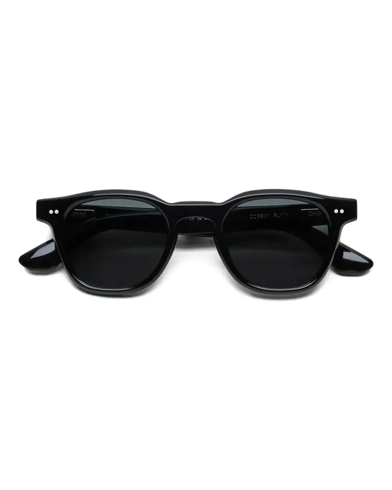 CHIMI Sonnenbrille mit eckigem Gestell - Schwarz Schwarz