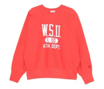 Sweatshirt mit Rundhalsausschnitt - Rot