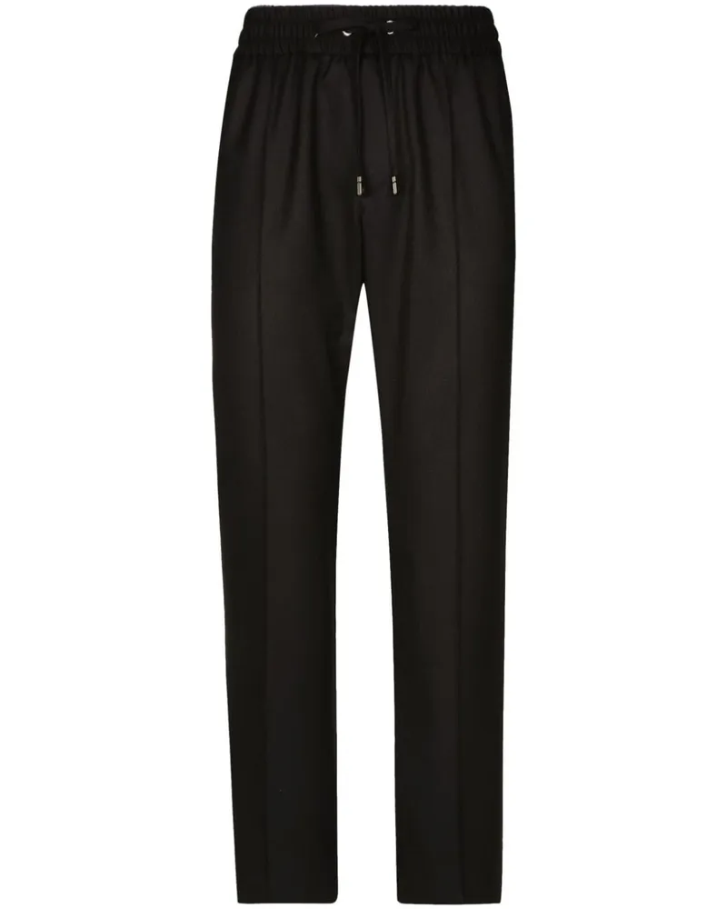 Dolce & Gabbana Jogginghose im Tailoring-Look - Schwarz Schwarz