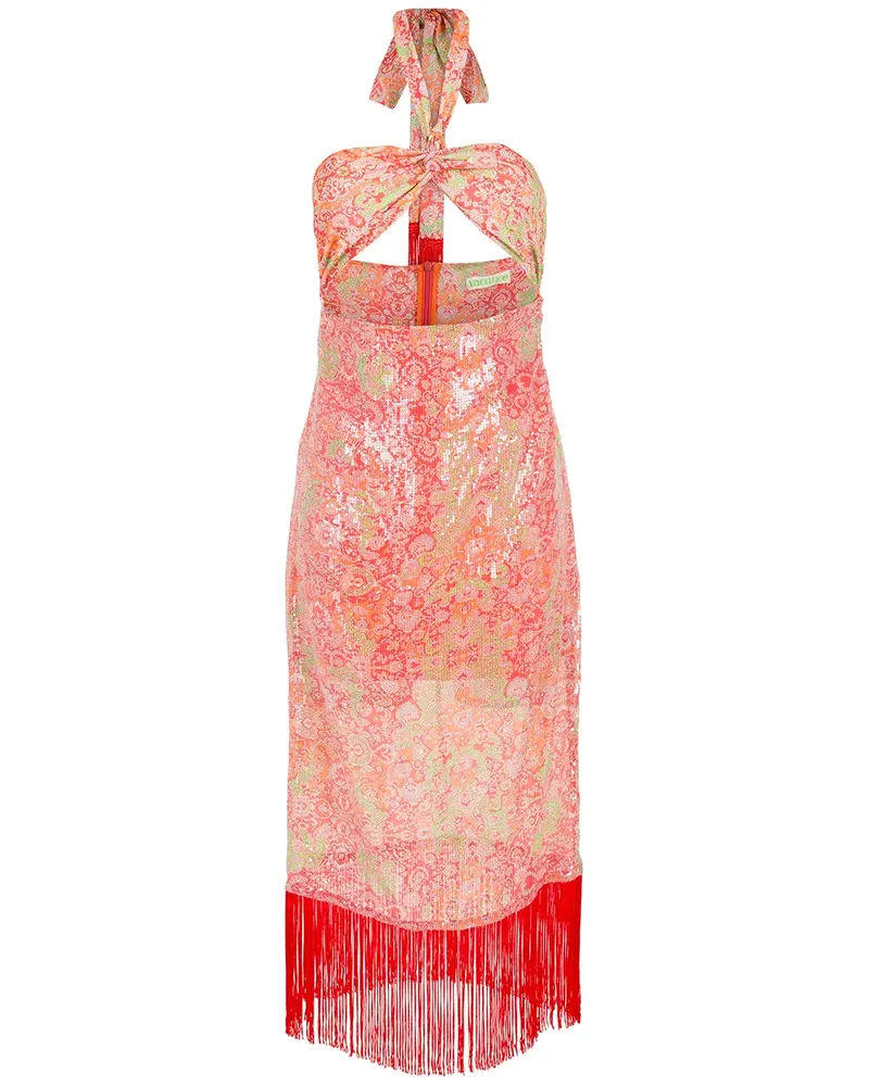 OLYMPIAH Midikleid mit Paisley-Print - Rosa Rosa
