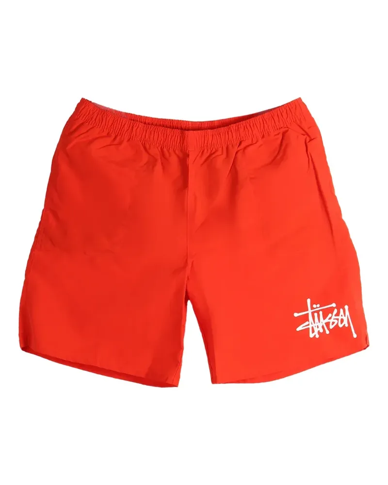 Stüssy logo drawstring shorts - Orange Orange