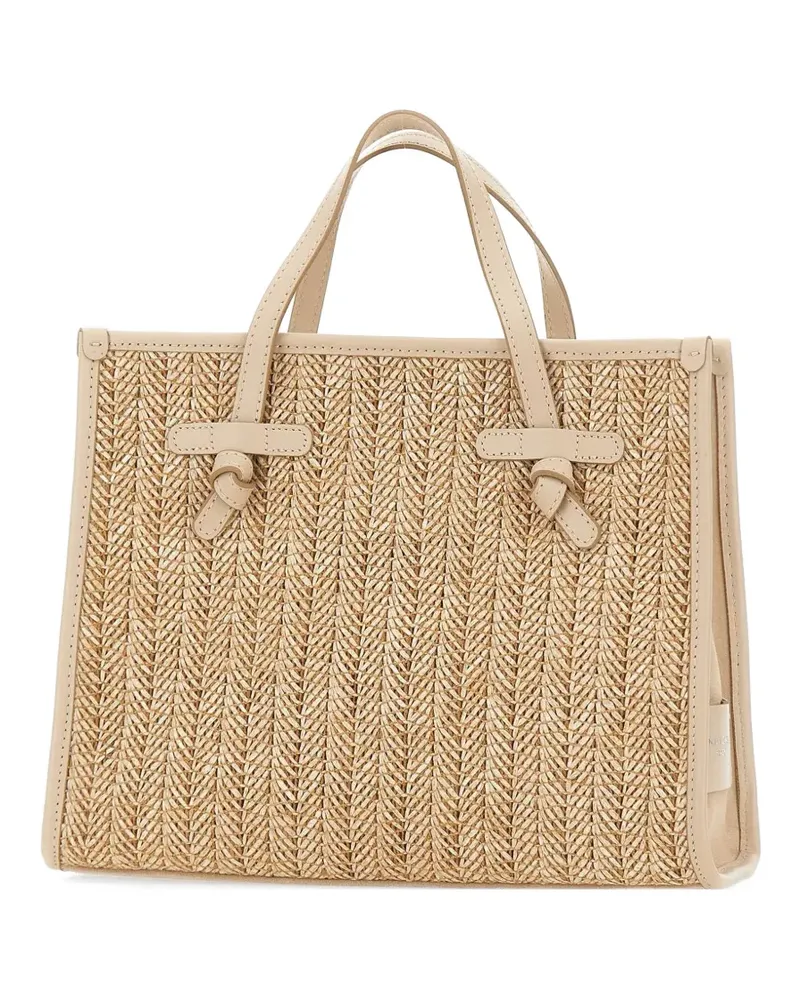 Gianni Chiarini 32 MissMarcella Tote Bag aus Stroh - Nude Nude