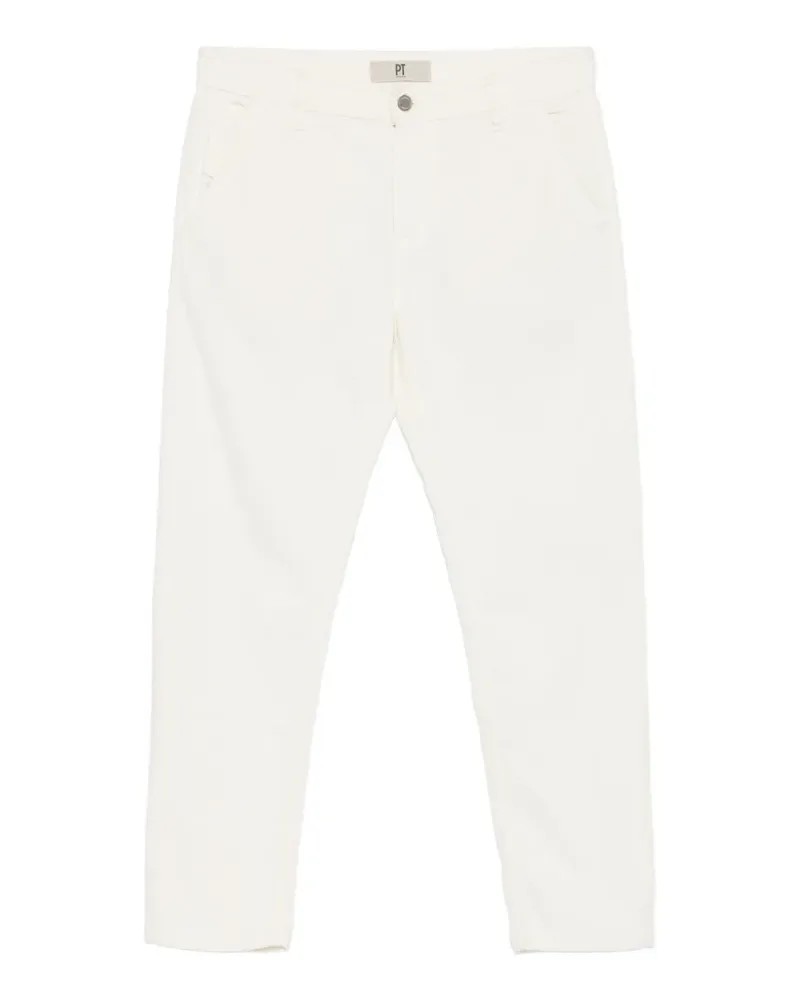 PT TORINO Tapered-Hose aus Cord - Nude Nude