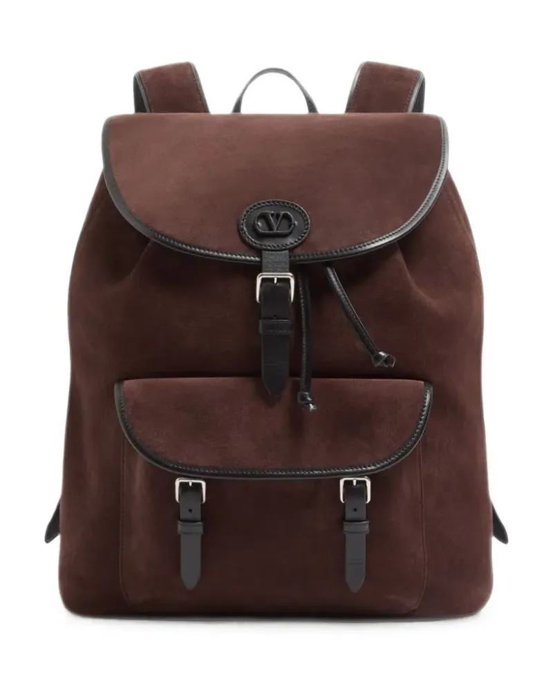 Valentino Garavani Antibes Rucksack aus Wildleder - Braun Braun