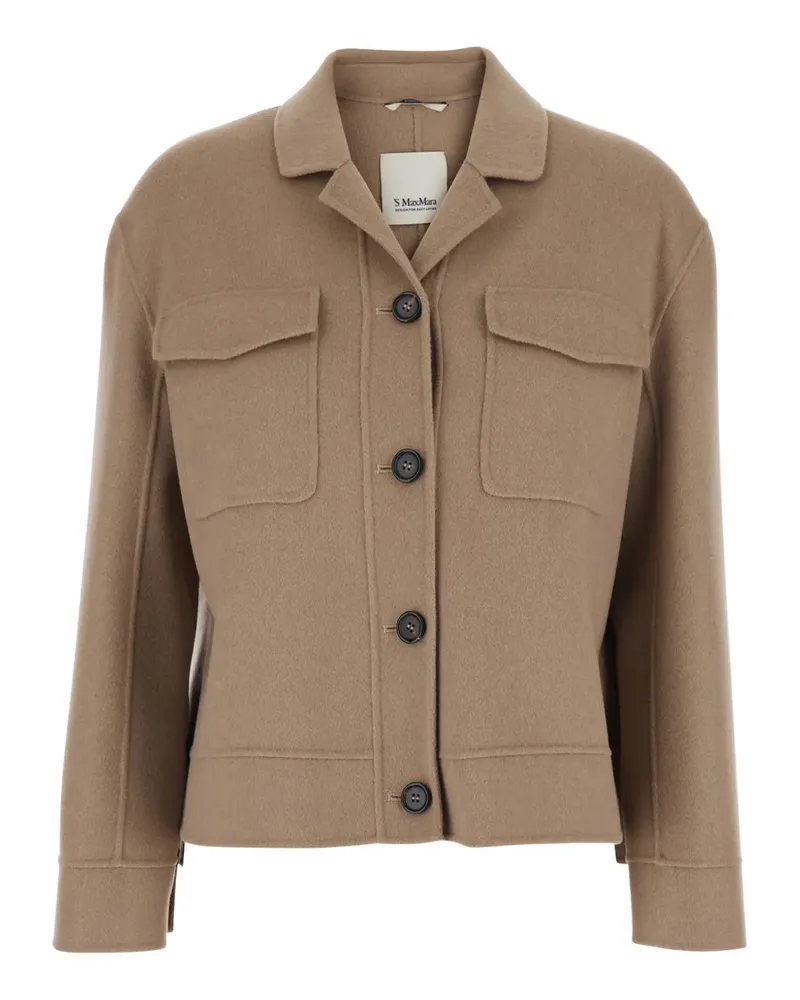 Max Mara Jacke mit aufgesetzten Taschen - Nude Nude