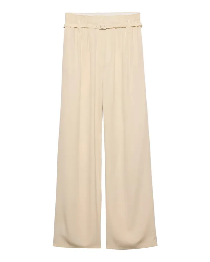 Prada silk marocain pants - Nude Nude