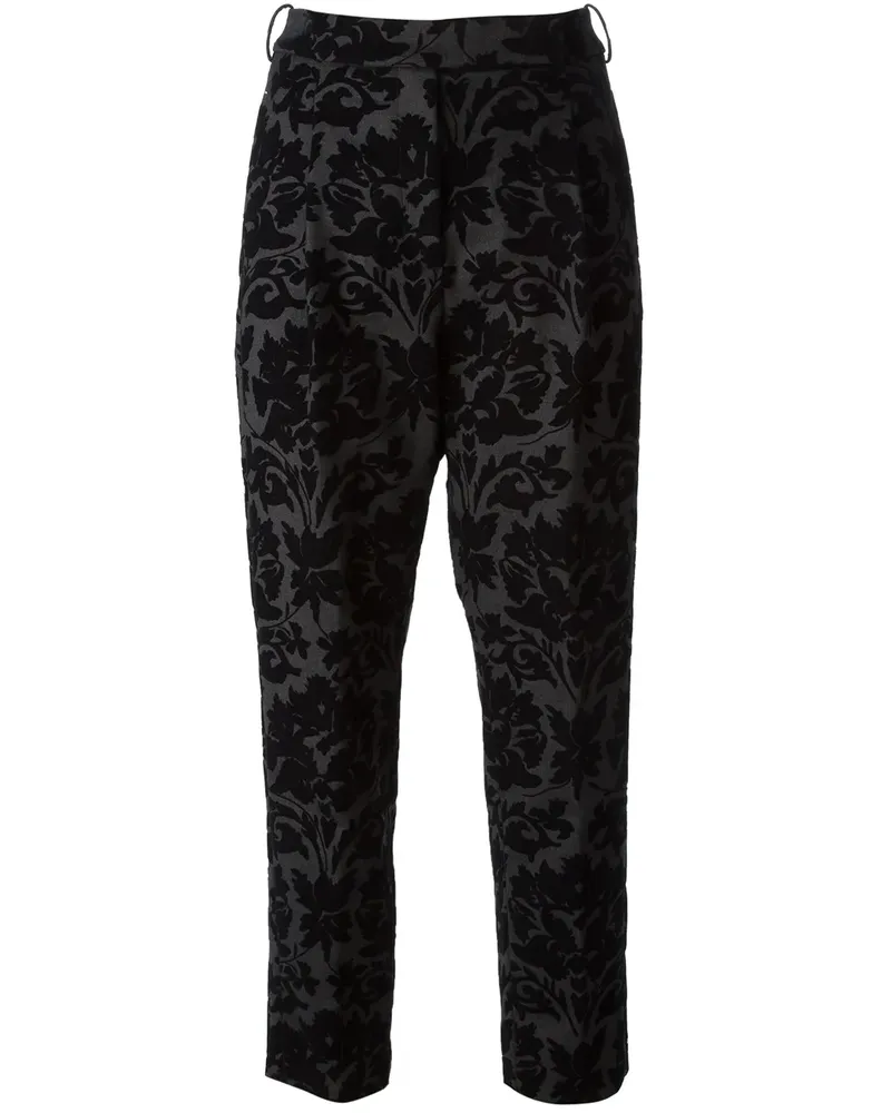 Golden Goose baroque devoré pattern trousers - Schwarz Schwarz