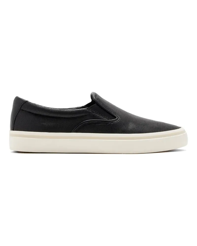 Vince Perforierte Slip-On-Sneakers - Schwarz Schwarz