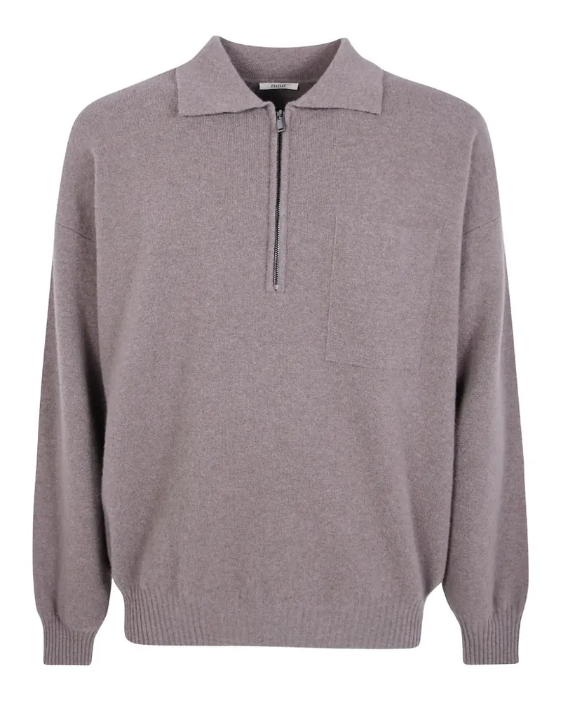 Nuur Poloshirt mit Reißverschluss - Nude Nude