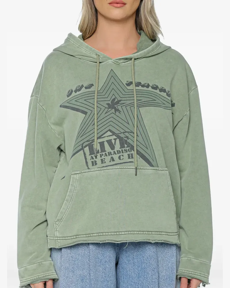 One Teaspoon Star Tour hoodie - Grün Grün