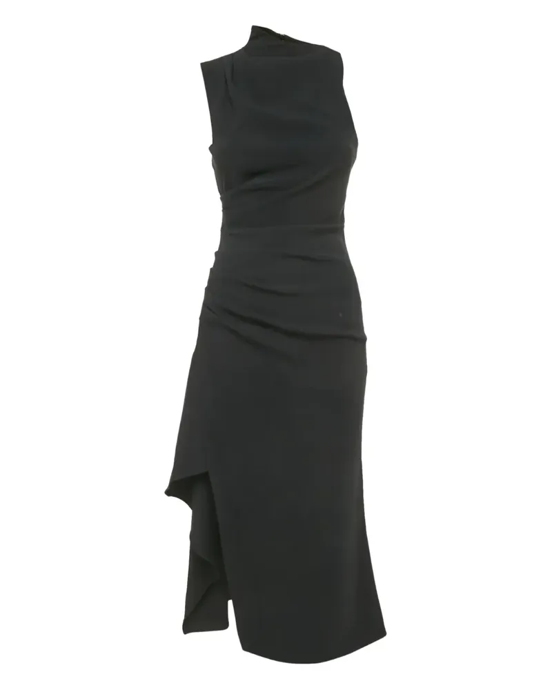 ELLIATT Drapiertes Midikleid - Schwarz Schwarz