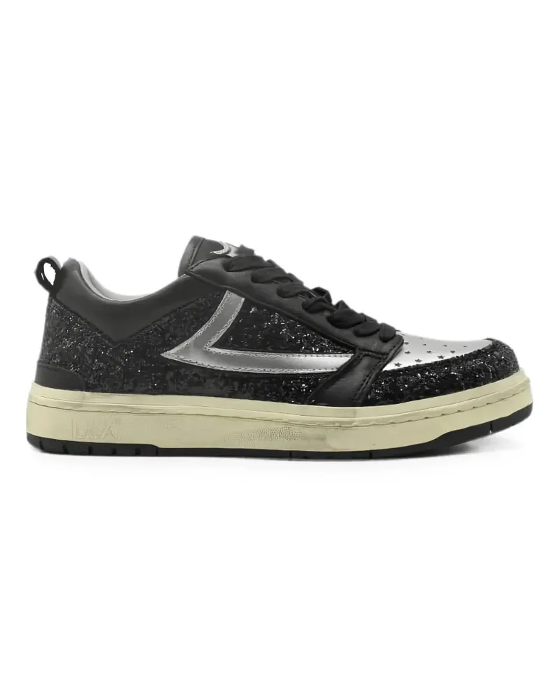 HTC Hollywood Trading Company Starlight Full Glitter low sneakers - Schwarz Schwarz