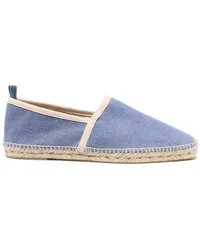 Castañer Espadrilles mit Kontrastborten Blau