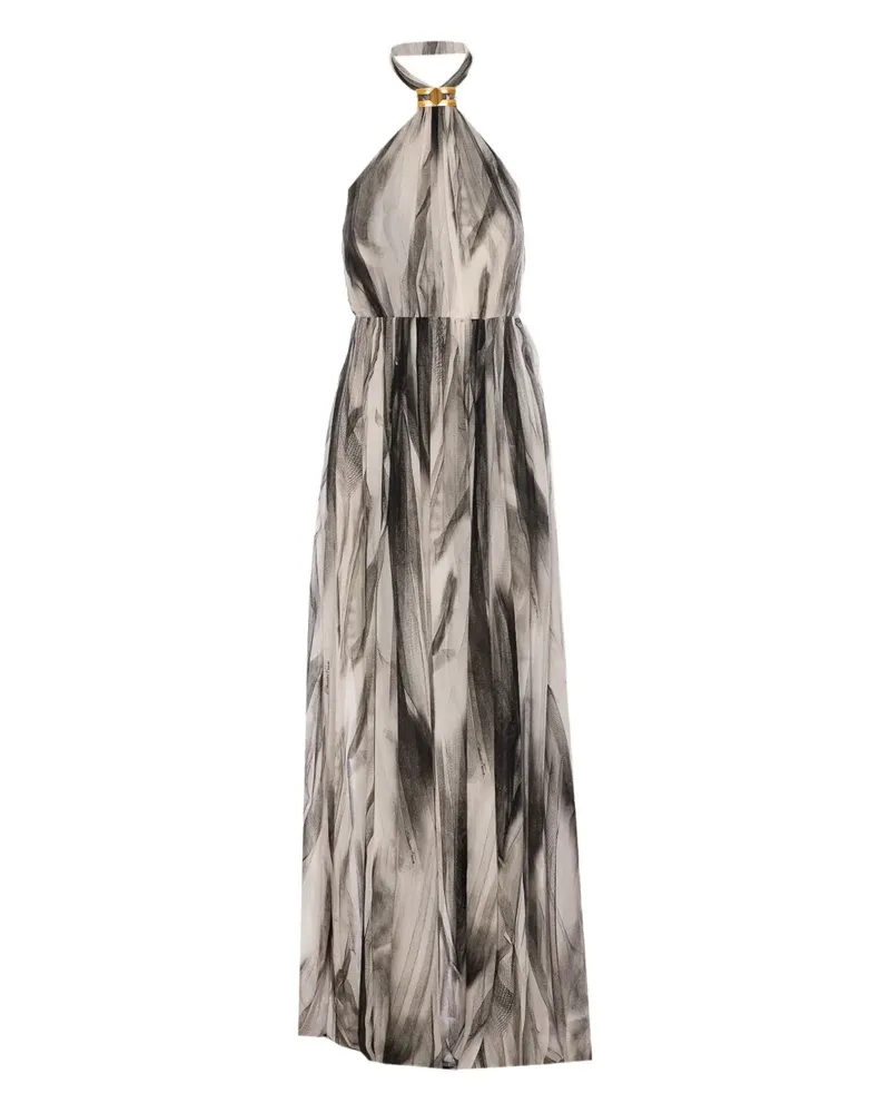 Elisabetta Franchi Kleid mit Neckholder-Ausschnitt - Schwarz Schwarz