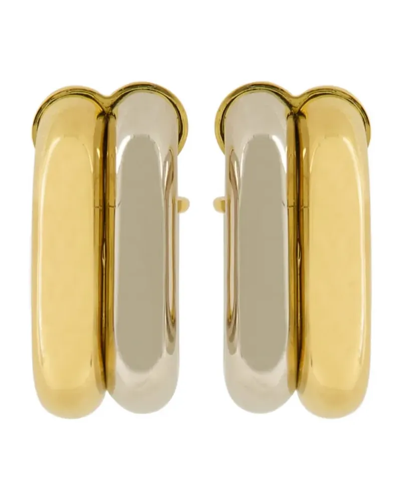 Paco Rabanne two-tone hoop earrings - Silber Silber
