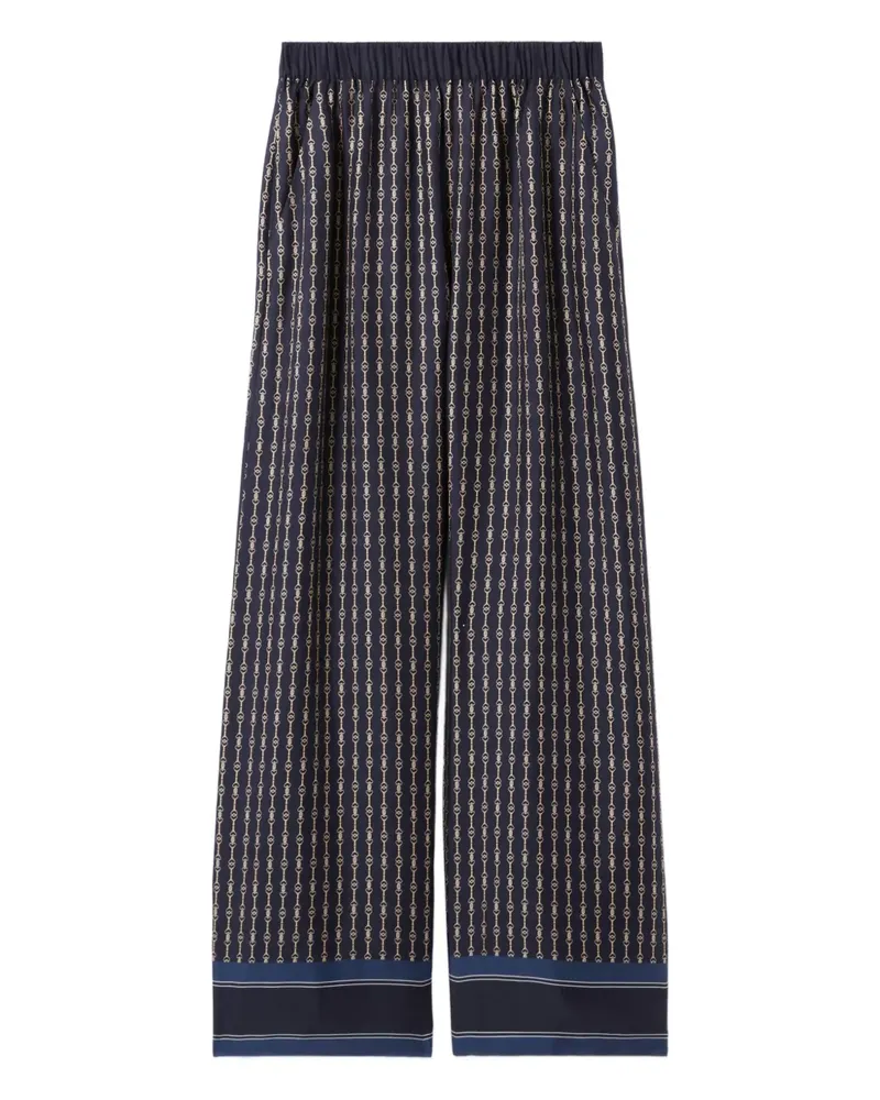 Claudie Pierlot Hose mit Horsebit-Muster - Blau Blau