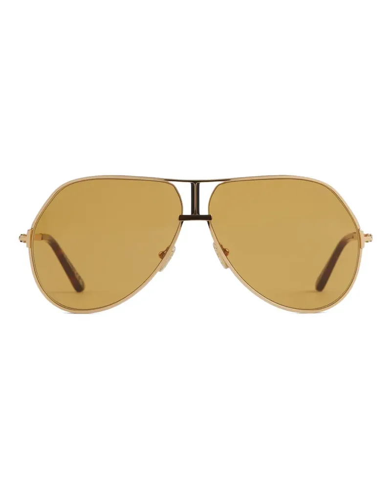 Tom Ford Geometrische Sonnenbrille - Gold Gold