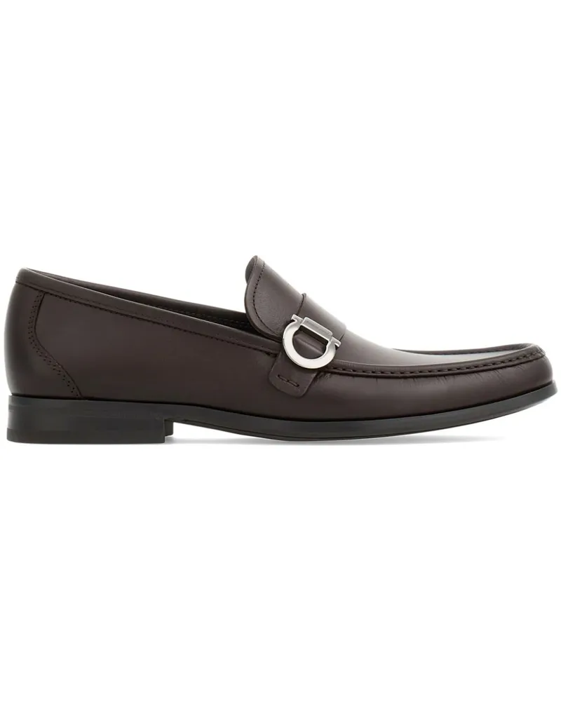 Ferragamo Loafer mit Gancini-Detail - Braun Braun