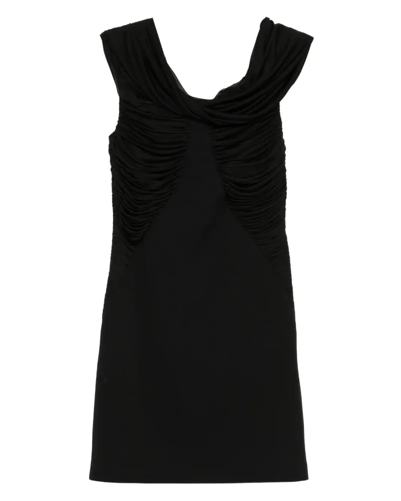Max Mara Schulterfreies Minikleid - Schwarz Schwarz