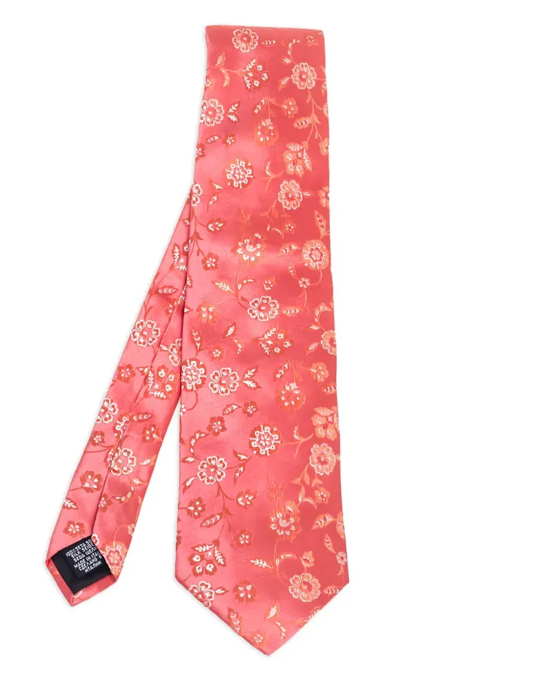 HUGO BOSS Krawatte aus Seide mit Blumen-Print - Rosa Rosa