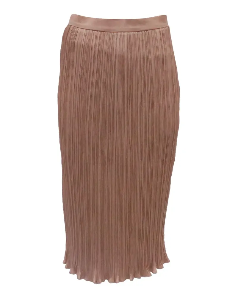 Max Mara Emmy Midirock mit Falten - Nude Nude